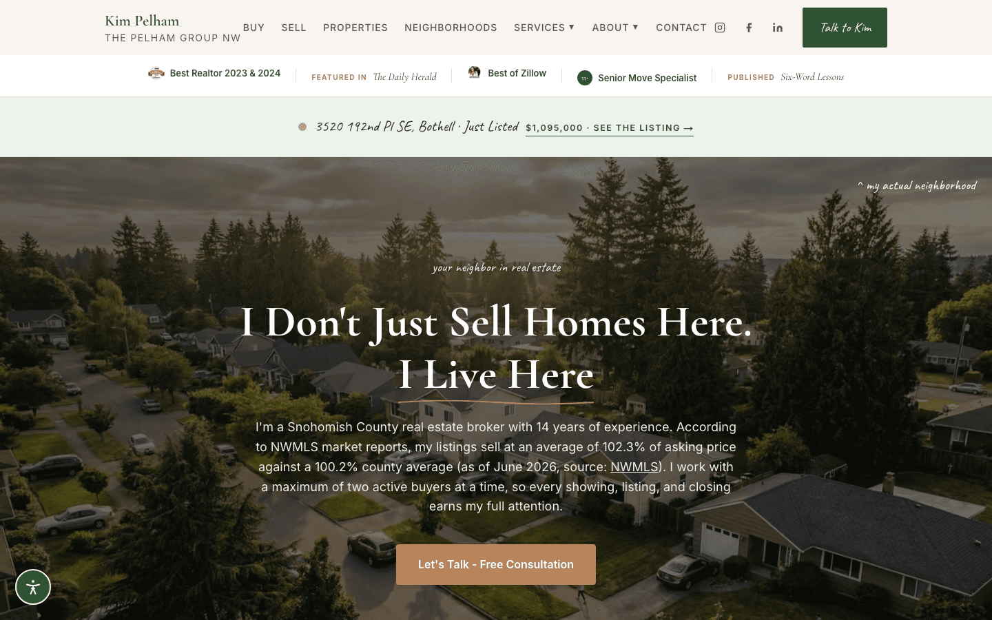 The Pelham Group NW website, built by The Savvy Digital Co.